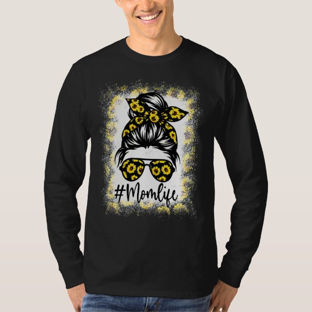 Camiseta Mãe A Vida Sangrou A Mãe A Vida Do Girassol (Frente)