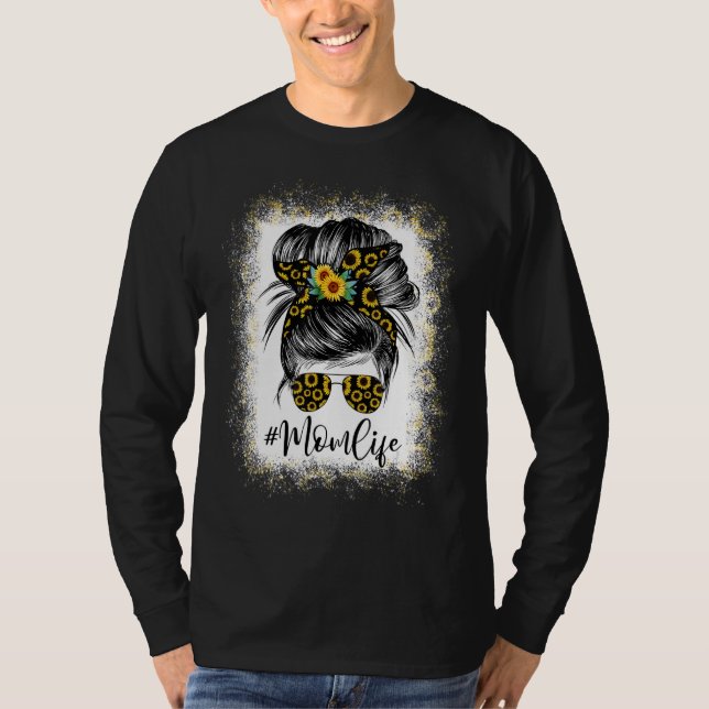 Camiseta Mãe A Vida Sangrou A Mãe A Vida Do Girassol (Frente)