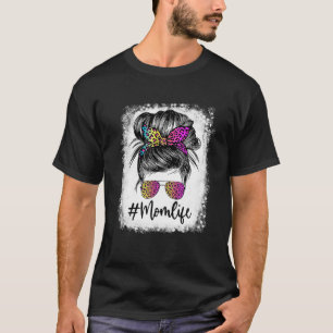 Camiseta Mãe A Vida Sangrou A Mãe A Vida Leopardo Mensage
