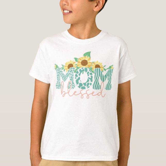 Camiseta Mãe abençoada (Frente)