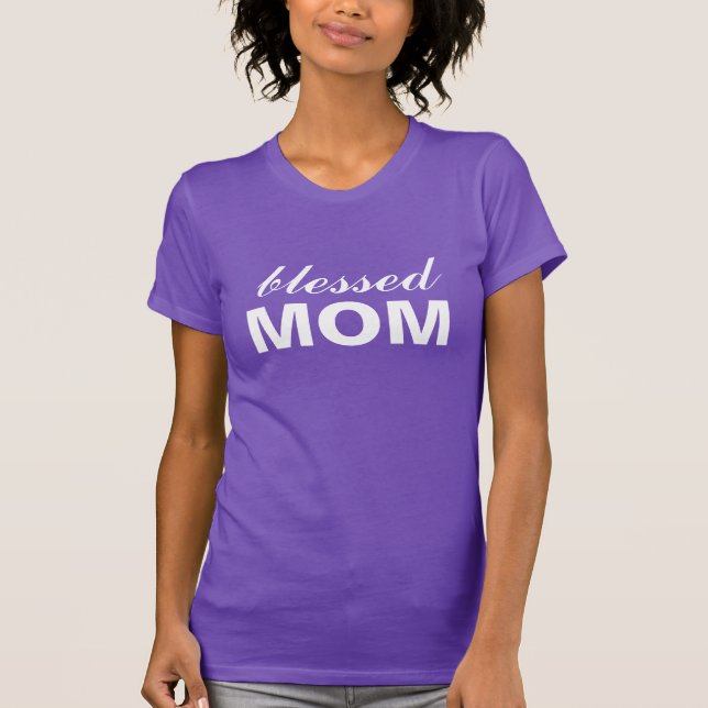 Camiseta Mãe abençoada (Frente)