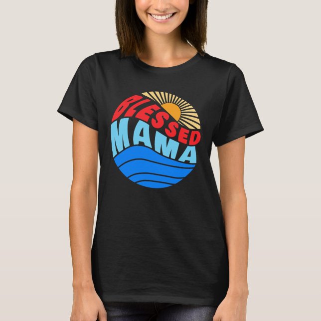 Camiseta Mãe abençoada (Frente)