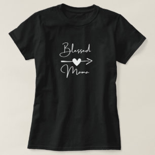 Camiseta Mãe abençoada com T-Shirt Dia de as mães