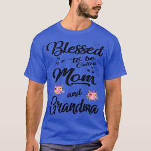 Camiseta mãe abençoada por ser chamada de mãe e avó