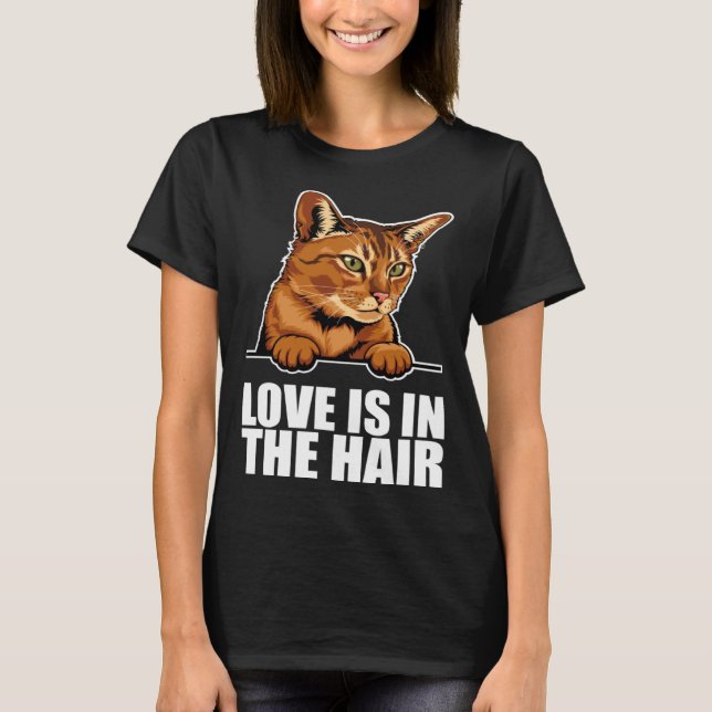 Camiseta Mãe abissária Kitten Abyssinian 2 (Frente)