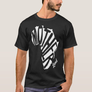 Camiseta Mãe África Mapa da História Negra Orgulho da Cultu