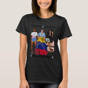 Camiseta Mãe Afro-Venezuelana Forte Bandeira da Venezuela L