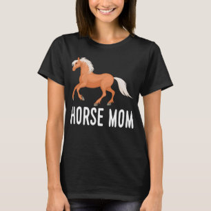 Camiseta Mãe Amante de Cavalos Western Equestre Cowgirl Pôn