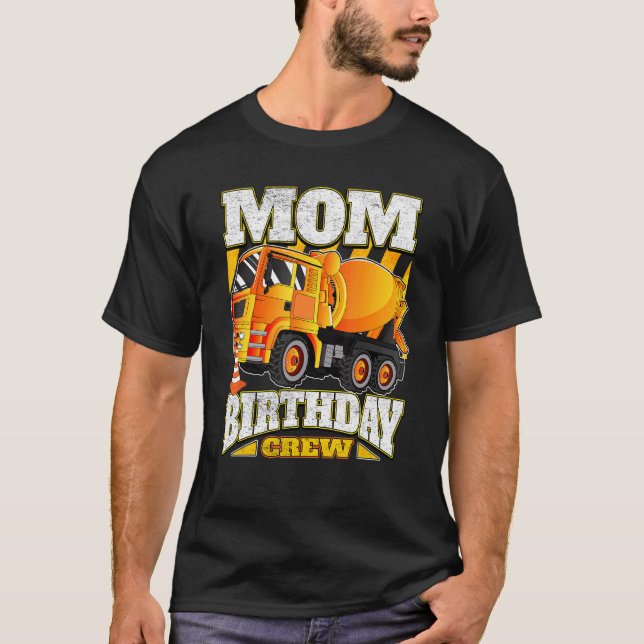 Camiseta Mãe, Aniversário da Tripulação de Aniversário Mist (Frente)