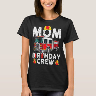 Camiseta Mãe Aniversário da Tripulação Fogo-Fogo Família Bo