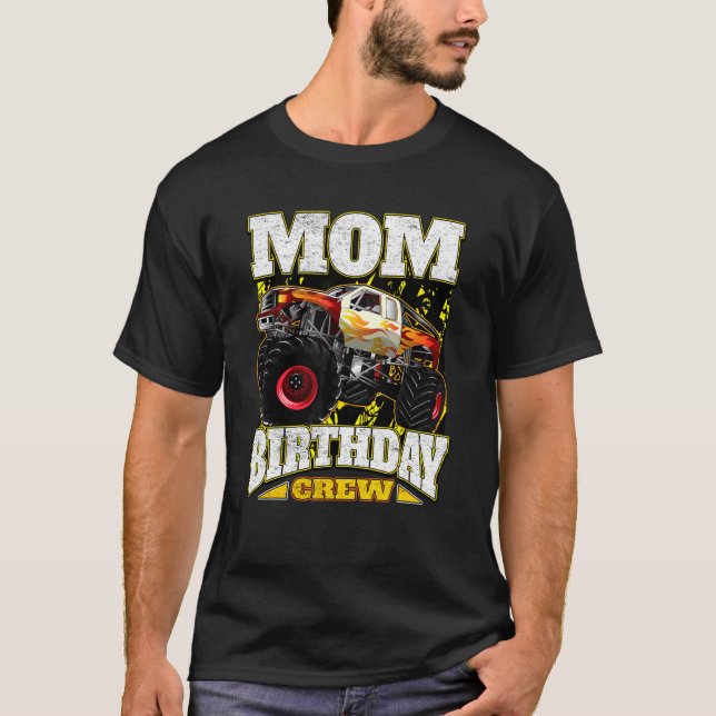 Camiseta Mãe Aniversário do Monstro da Tripulação (Frente)