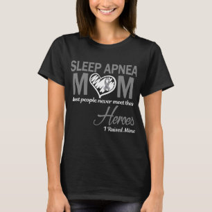 Camiseta Mãe Apneia do Sono Eu Eduquei os Meus