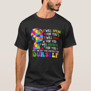 Camiseta Mãe apoia Autismo Sensibilização Menino Autista Cr
