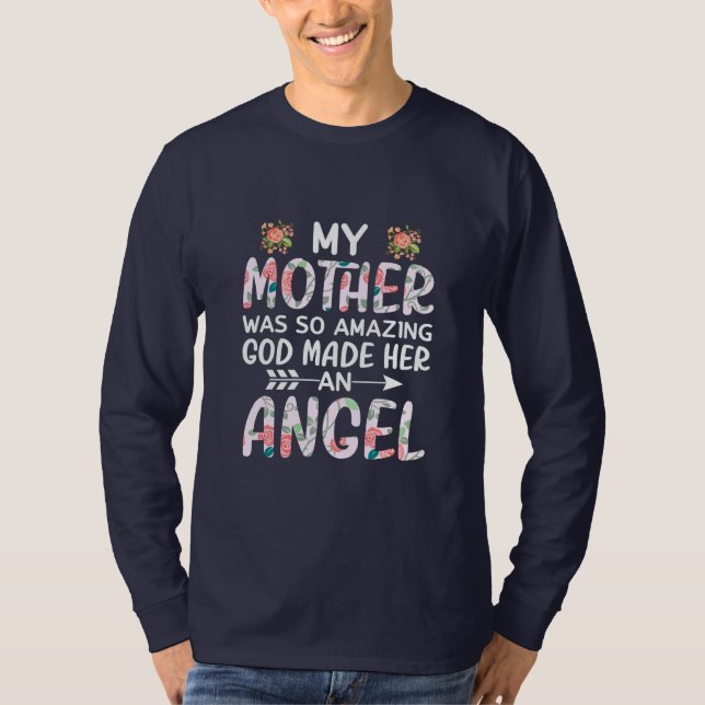 Camiseta Mãe Arte Minha Mãe Um Anjo (Frente)