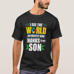 Camiseta Mãe Autismo Pai Pais Mundo Diferente Crianças Auti