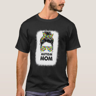 Camiseta Mãe Autista Cabelo Cacheado Desgrenhado Autismo Co