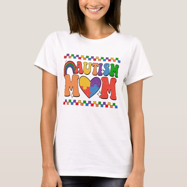 Camiseta Mãe autista, Consciência do Autismo (Frente)