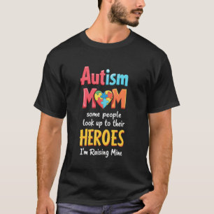 Camiseta Mãe Autista Engraçado Conscientização do Autismo Q