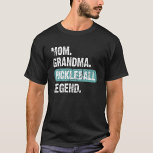Camiseta Mãe Avó Lenda do Pickleball Retro Vintage Dia das