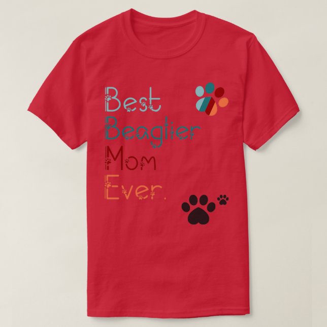 Camiseta MÃE BEST Beaglier TODA VEZ que te amo presente de  (Frente do Design)