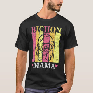 Camiseta Mãe Bichon Frise   Criador de Cães Amor de Filhote