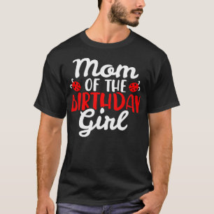 Camiseta Mãe Birthday Ladybug