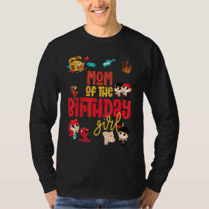 Camiseta Mãe, Birthday Rapariga Pirata, Tema de Festa de an