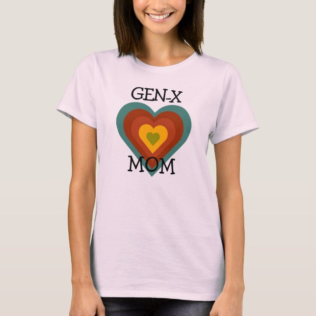 Camiseta Mãe | BOHO "GEN-X" Dia de as mães-mãe (Frente)