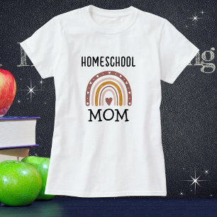 Camiseta Mãe   BOHO "Homeschool" Mãe Dia de as mães
