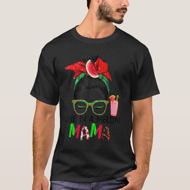 Camiseta Mãe Bonita Em Uma Melancia Mama Melancia (Frente)