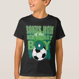 Camiseta Mãe Bônus Do Grupo De Futebol Do Menino De Anivers