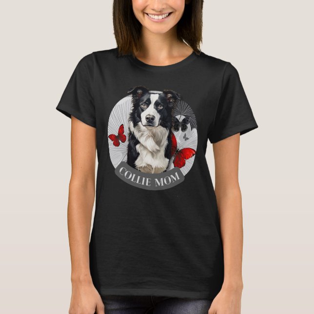 Camiseta Mãe Border Collie – Presente para Amantes (Frente)