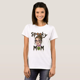 Camiseta Mãe Bruxa Divertida de Halloween Assustadora