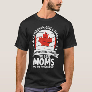 Camiseta Mãe Canadense Dia de as mães Mama Canadense Amer