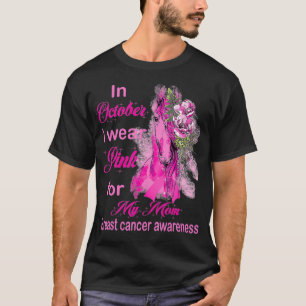 Camiseta mãe cancer, visto rosa para minha mãe
