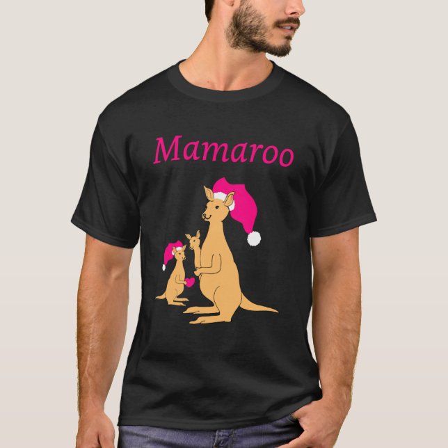 Camiseta Mãe Canguru trocadilho Austrália Dia das Mães (Frente)