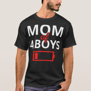 Camiseta Mãe Cansada De 4 Meninos II