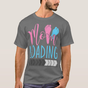 Camiseta Mãe Carregando Anúncio De Gravidez De Mamães Futur