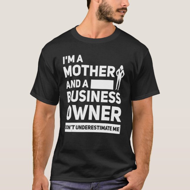 Camiseta Mãe Chefe Chefe Chefe Diretor Executivo Eu sou mãe (Frente)