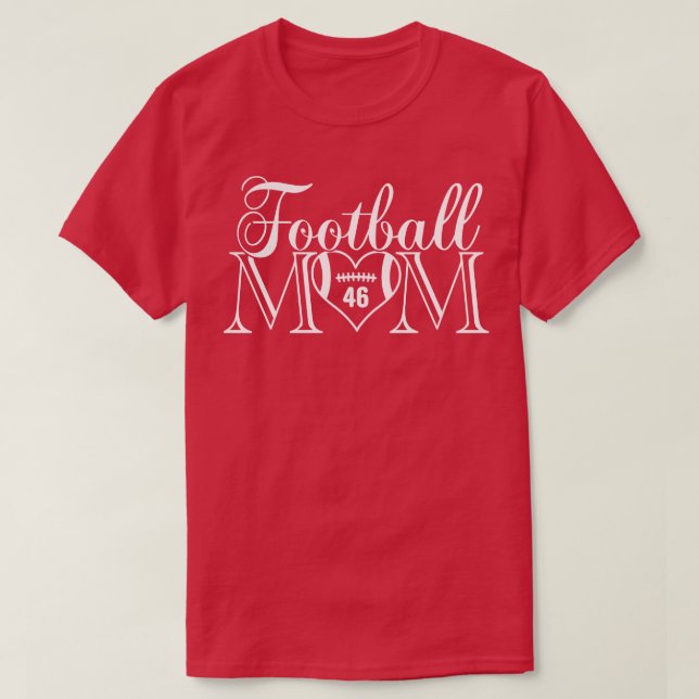 Camiseta Mãe ClássicaEsse é o meu Número de Jersey (Frente do Design)
