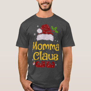 Camiseta Mãe Claus Natal Família Pajama Matando Xmas