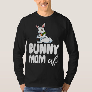 Camiseta Mãe Coelha Mulheres Senhora Coelho Louca