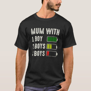 Camiseta Mãe com bateria de três boys vazia Dia de as mães