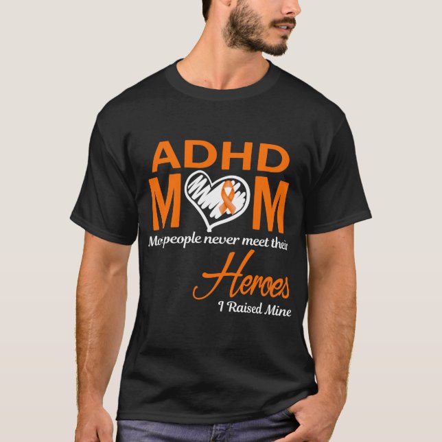 Camiseta Mãe com TDAH Eu Criei o Meu (Frente)