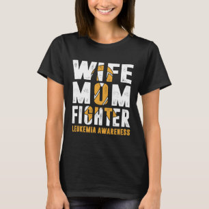 Camiseta Mãe Combatendo Leucemia Consciência