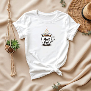 Camiseta Mãe Combustível para Mães Ocupadas Dia de as mãe