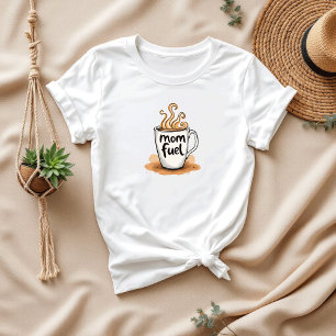 Camiseta Mãe Combustível para Mães Ocupadas   Mãe Engraçado