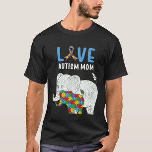 Camiseta Mãe Consciente do Autismo Ama Filho Filha Autista