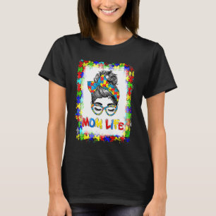 Camiseta Mãe Consciente do Autismo Autista Descolorada Vida