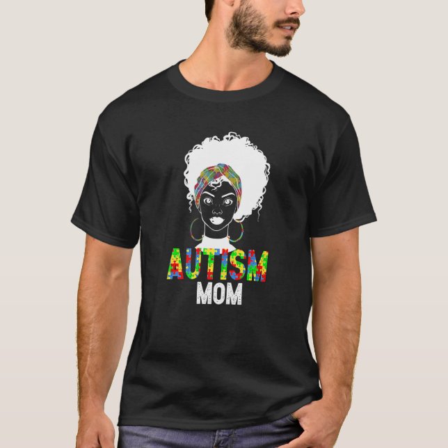Camiseta Mãe Consciente do Autismo Mãe Orgulhosa (Frente)